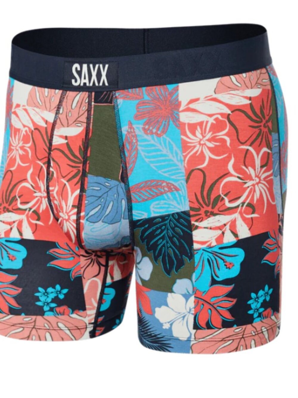 SAXX ULTRA Boxer Briefs with Fly “Island Patchwork"
